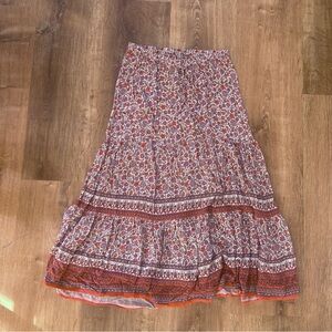 boho floral skirt!